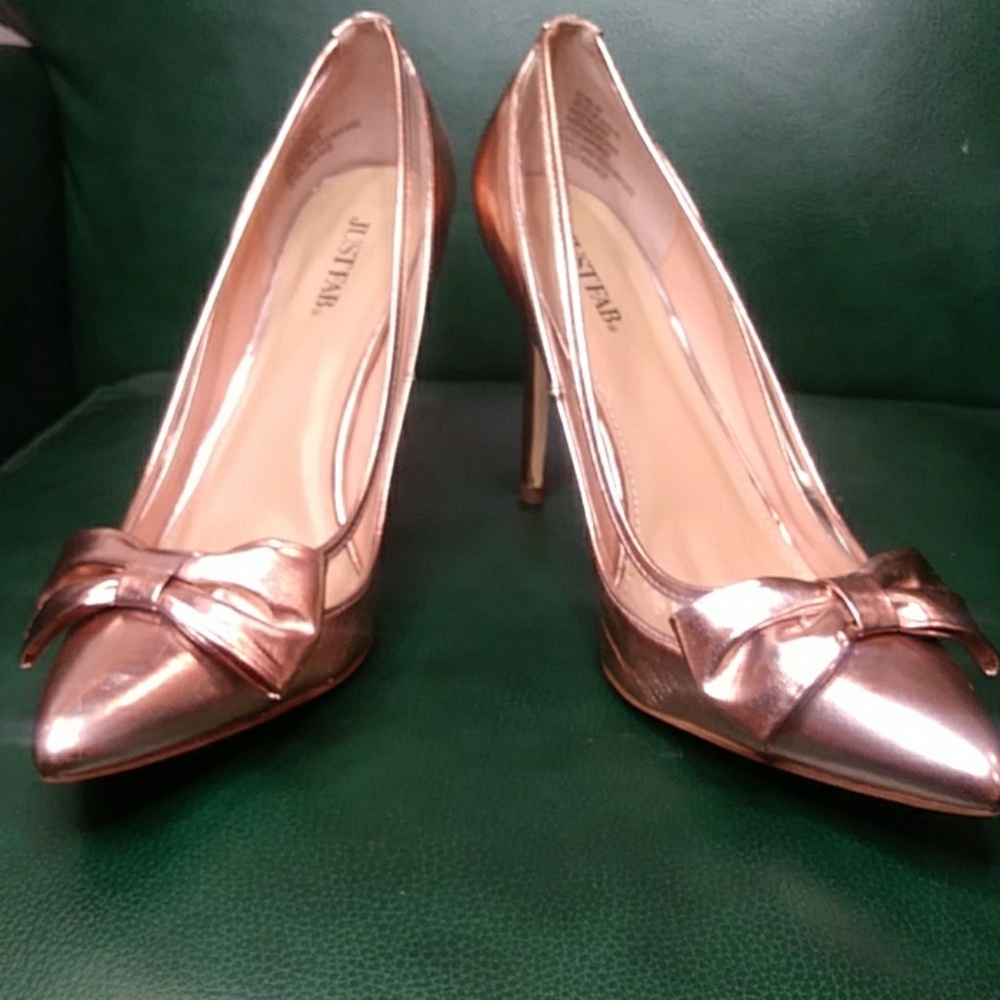 Just Fab rose gold heels